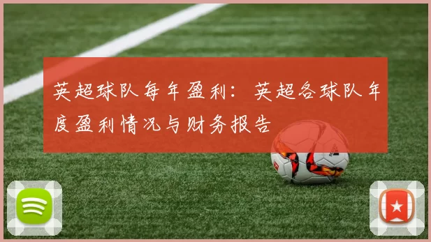 英超球队每年盈利：英超各球队年度盈利情况与财务报告